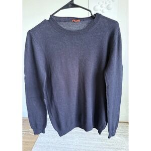 Barena Venezia Men's Sweater Small Navy Blue 100% Merino Wool